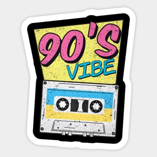 90s Vibe Colorful Music Sticker